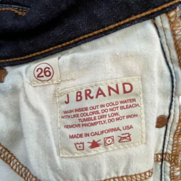 J brand ~ Blue Curvy Fit Boot Leg Denim Jeans ~ size 26 - Picture 8 of 11